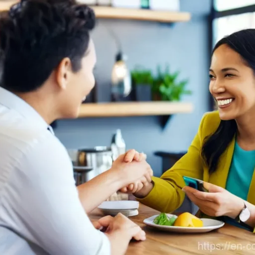 소비자중심 경영의 장단점 - **Prompt: Deep Customer Bonds and Delight**
"A diverse group of cheerful customers, of various a...