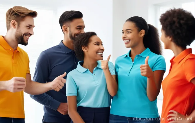 소비자중심 사고 훈련 워크숍 - **Prompt:** A dynamic, diverse team of five people (mix of genders and ethnicities, aged 20s-40s, dr...