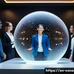 소비자 행동 데이터를 활용한 비즈니스 혁신 사례 연구와 분석 - **Prompt: The Predictive Analytics Crystal Ball**
A futuristic, highly detailed image of a dive...