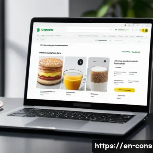 소비자 보호와 관련된 글로벌 사례 분석 - A modern European Union consumer shopping online, viewing a detailed product page on a sleek laptop ...